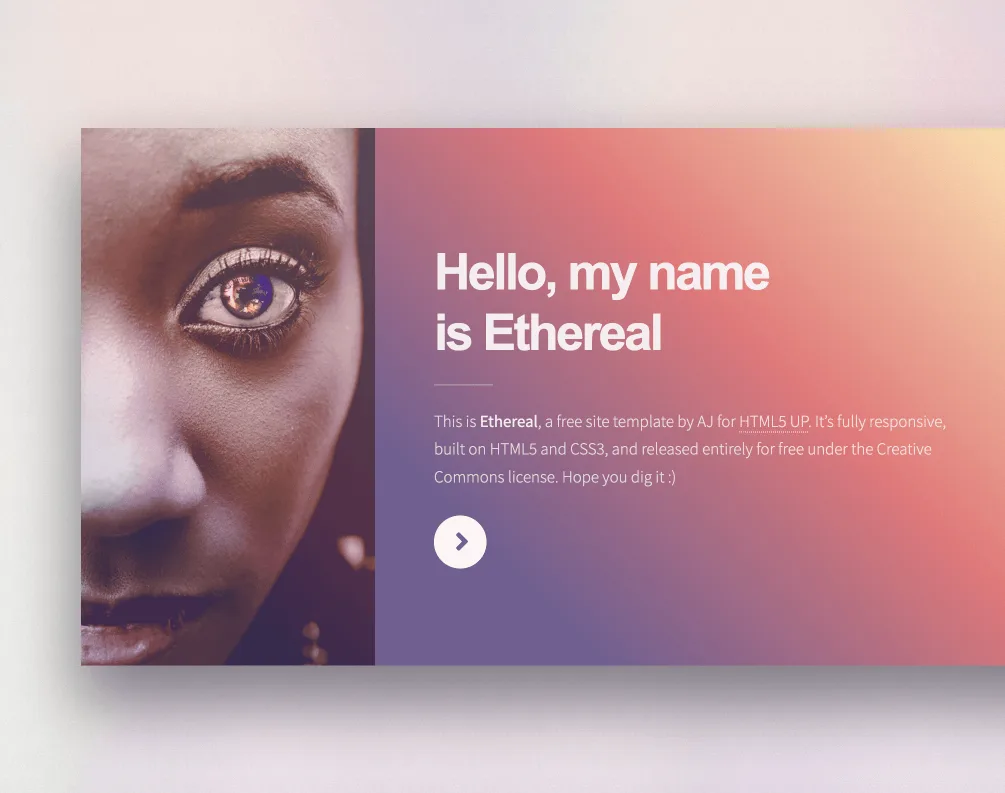 Capture d'écran du système d'hébergement de sites statiques de l'application